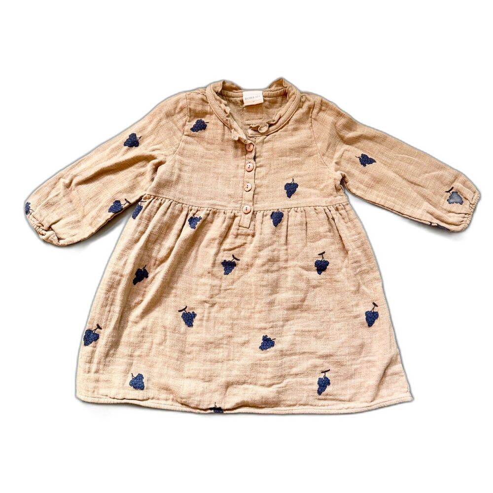 Studio Boheme Organic Cotton Grapes Dress 2T